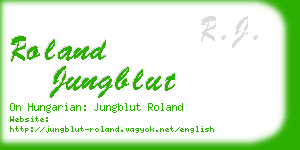 roland jungblut business card